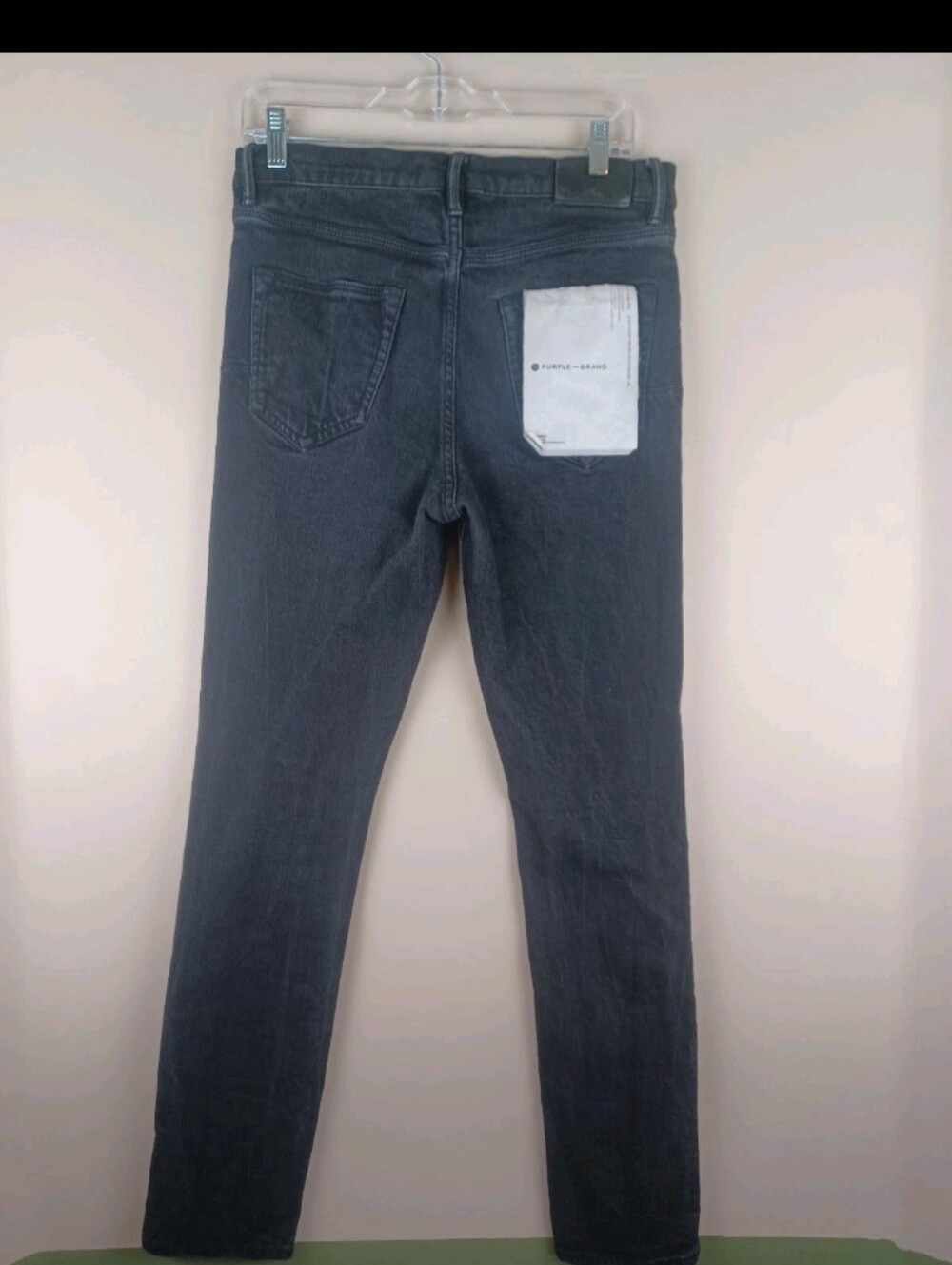 Purple Brand Jeans Mens 32x32 Black P005 Slim Straight Dark Wash Denim Pants